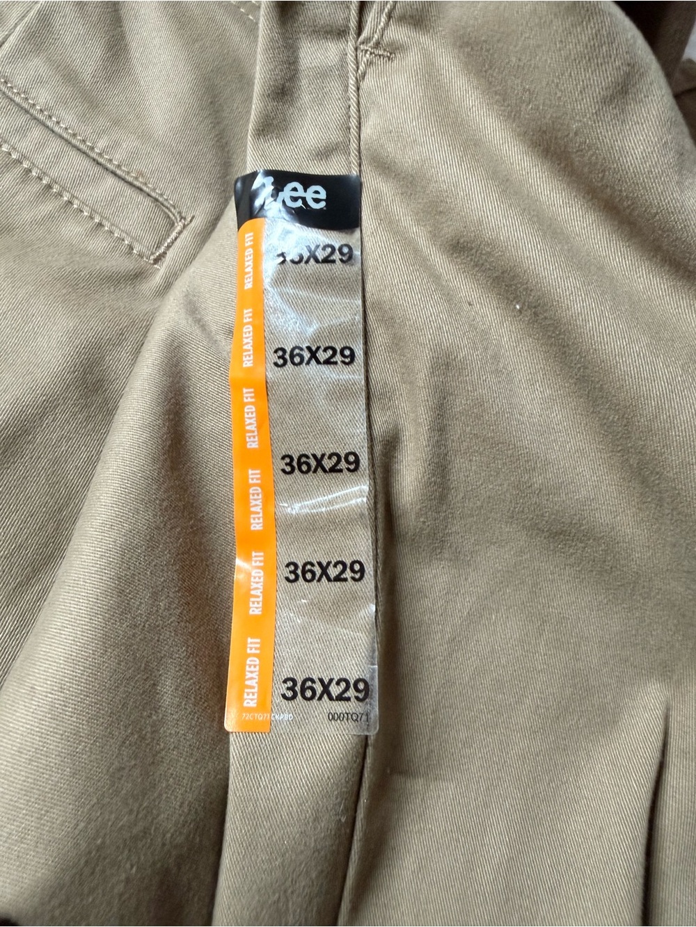 Lee Men's Extreme Comfort MVP Cargo Pants Khaki, Size 36x29 NWT Relaxed Fit - Picture 5 of 9